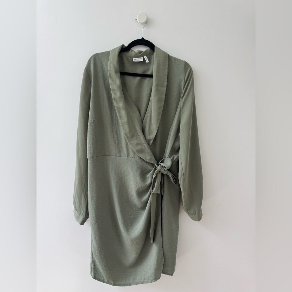 ASOS Olive Green Wrap Dress